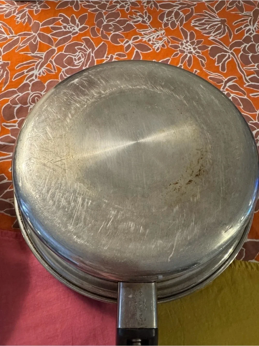 LUSTRE CRAFT 18-8 3 PLY Stainless Steel Cookware Vintage SKILLET Pan LID Pot